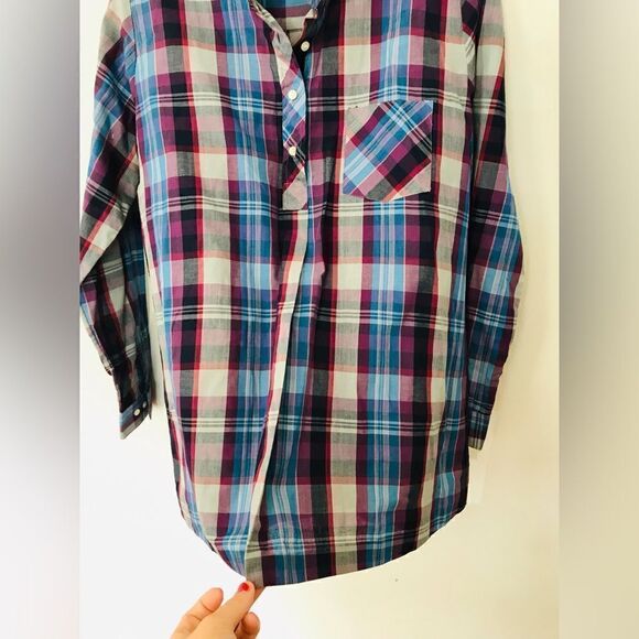 Vintage | sears maternity plaid pullover blouse | size 8 - Picture 7 of 7